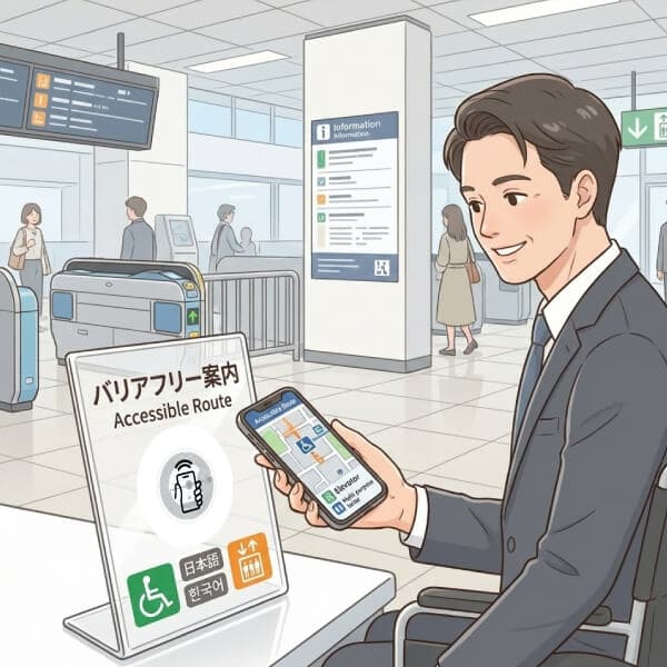 駅・公共施設での使用イメージ