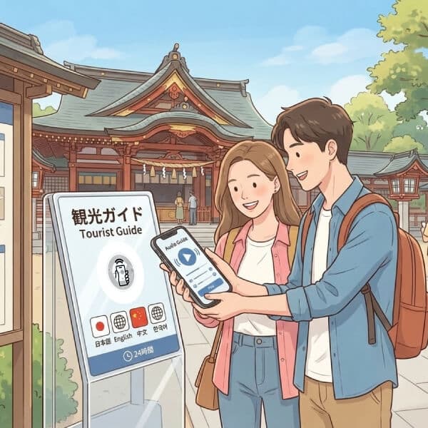 観光地での使用イメージ